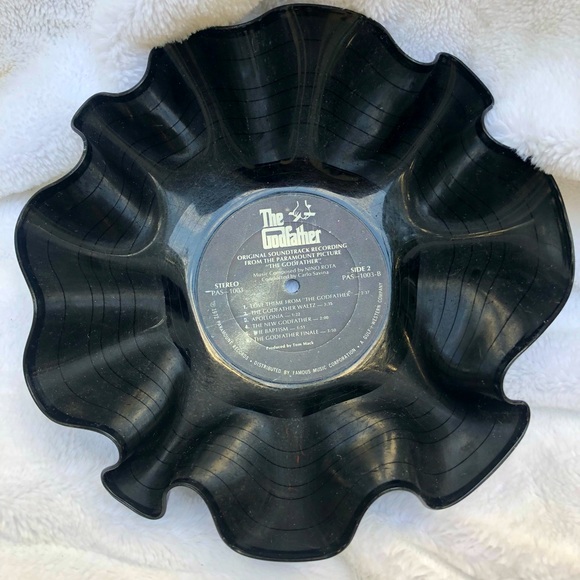 Vintage > The Godfather 1972 Soundtrack Recycled Vinyl Record Bowl